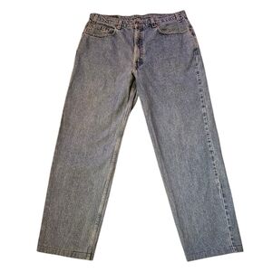 LEVI'S Vintage 550 Hemmed Jeans 1998 Relaxed Medium Blue Denim 38x34 M4